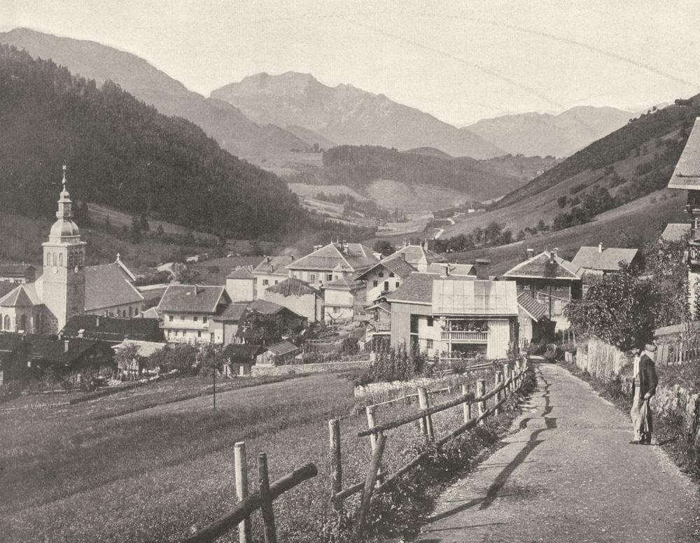 HAUTE-SAVOIE. Le Grand- Bornand (931 mètres d'altitude)  1903 old print